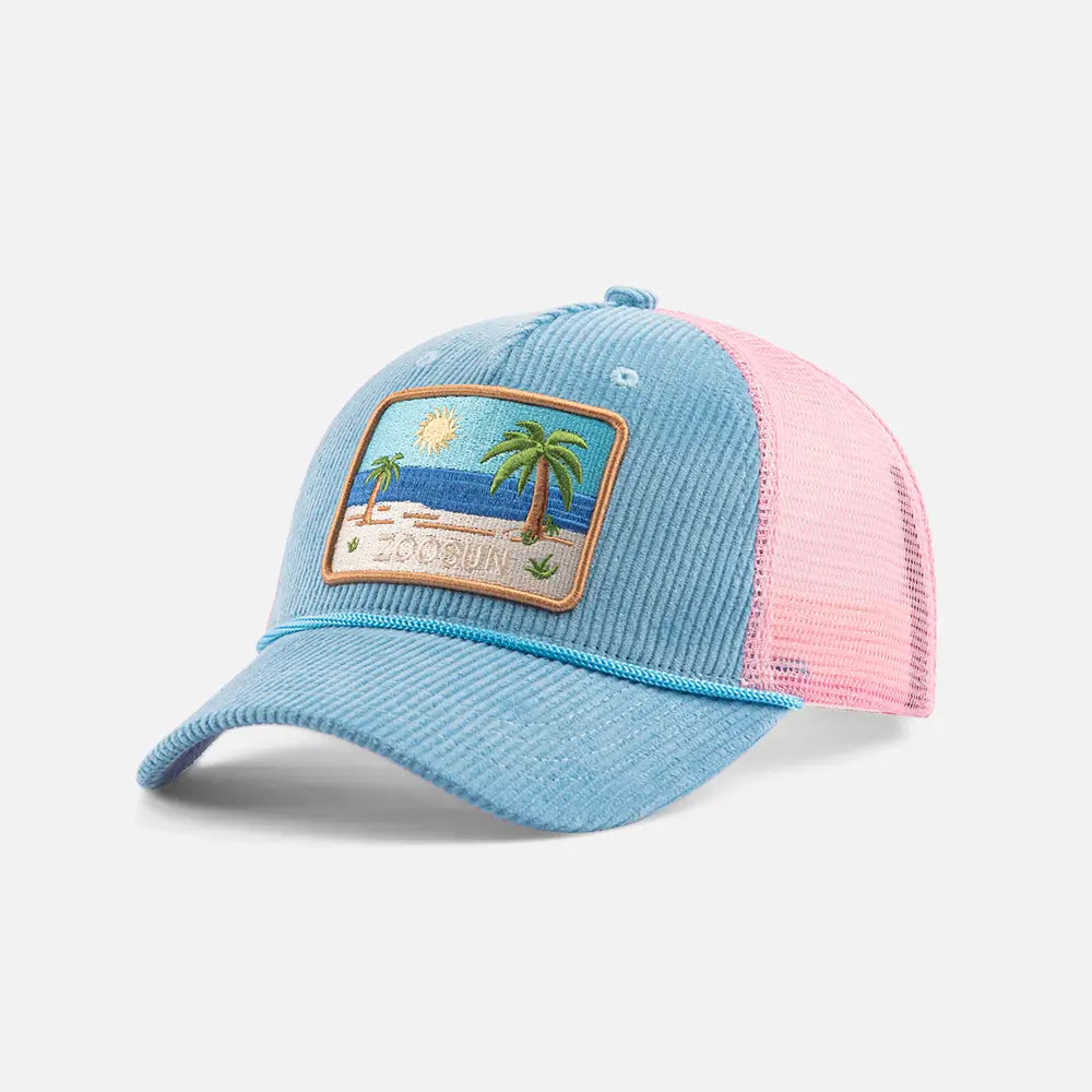 BlueEmbroideredBeachTruckerCaps_MainImage